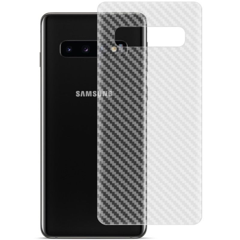 Bagbeskyttelsesfilm Samsung Galaxy S10 Carbon Stil Imak