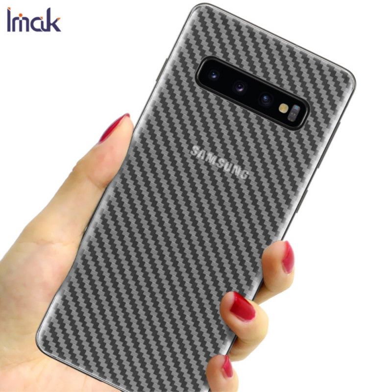 Bagbeskyttelsesfilm Samsung Galaxy S10 Carbon Stil Imak