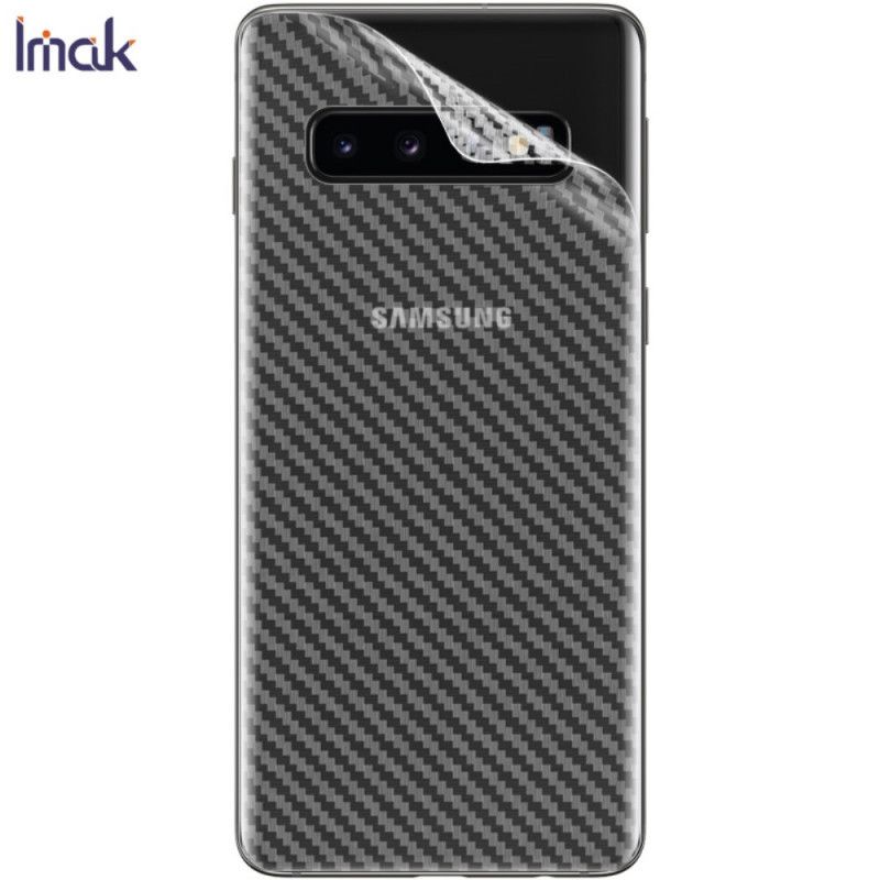 Bagbeskyttelsesfilm Samsung Galaxy S10 Carbon Stil Imak