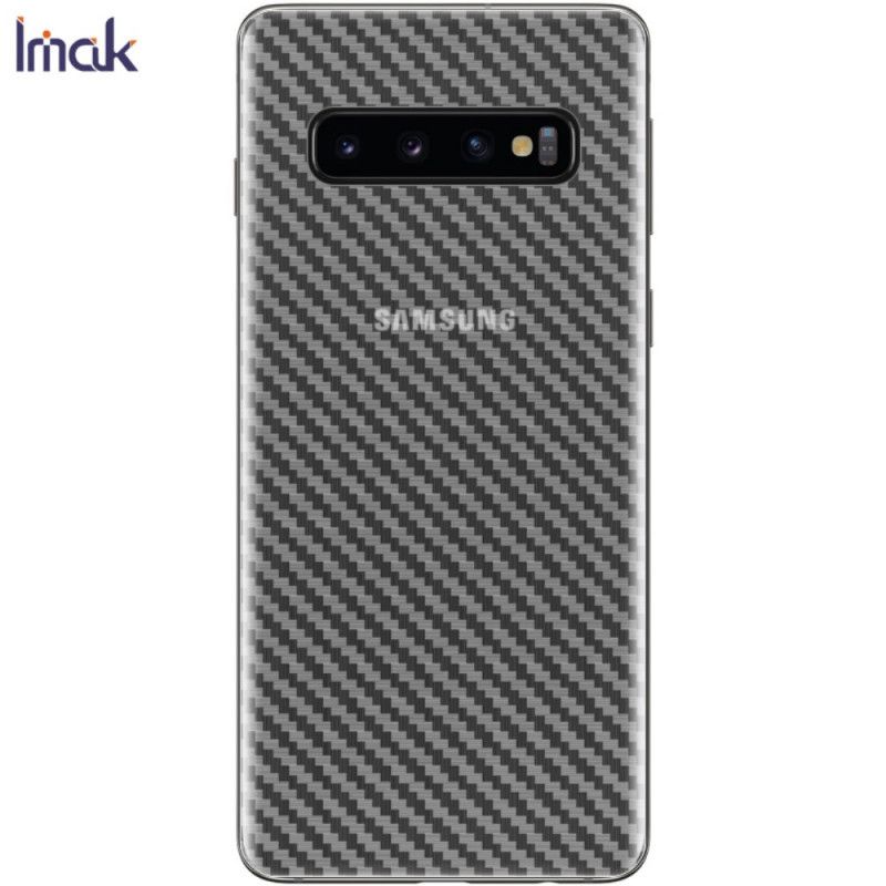 Bagbeskyttelsesfilm Samsung Galaxy S10 Carbon Stil Imak