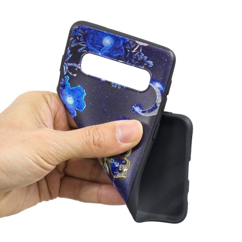 Cover for Samsung Galaxy S10 Gylden Sommerfugl