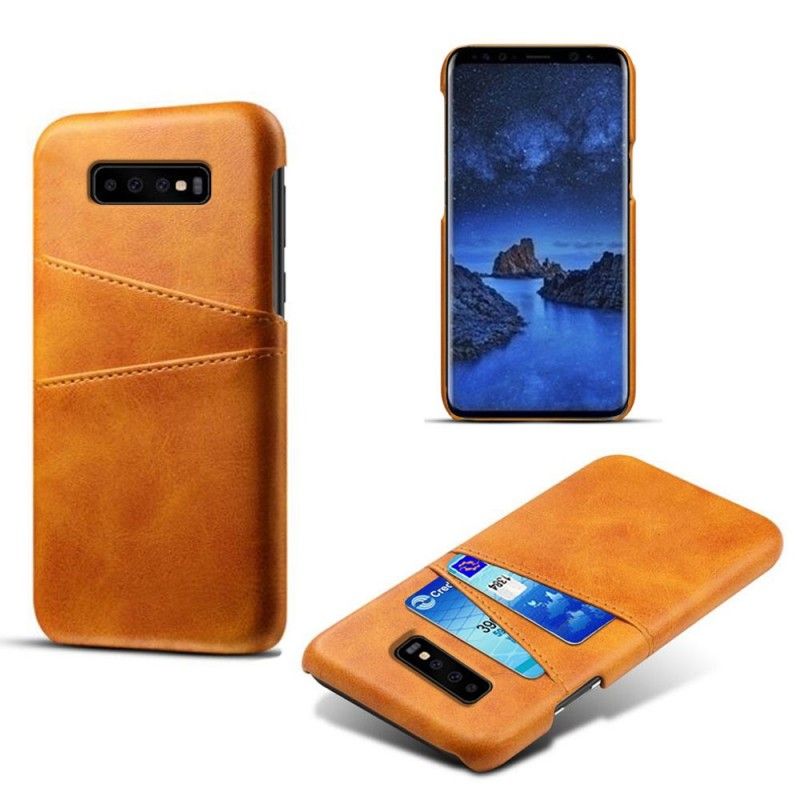 Cover for Samsung Galaxy S10 Sort Kortholder