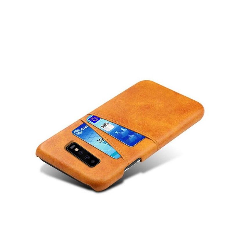 Cover for Samsung Galaxy S10 Sort Kortholder