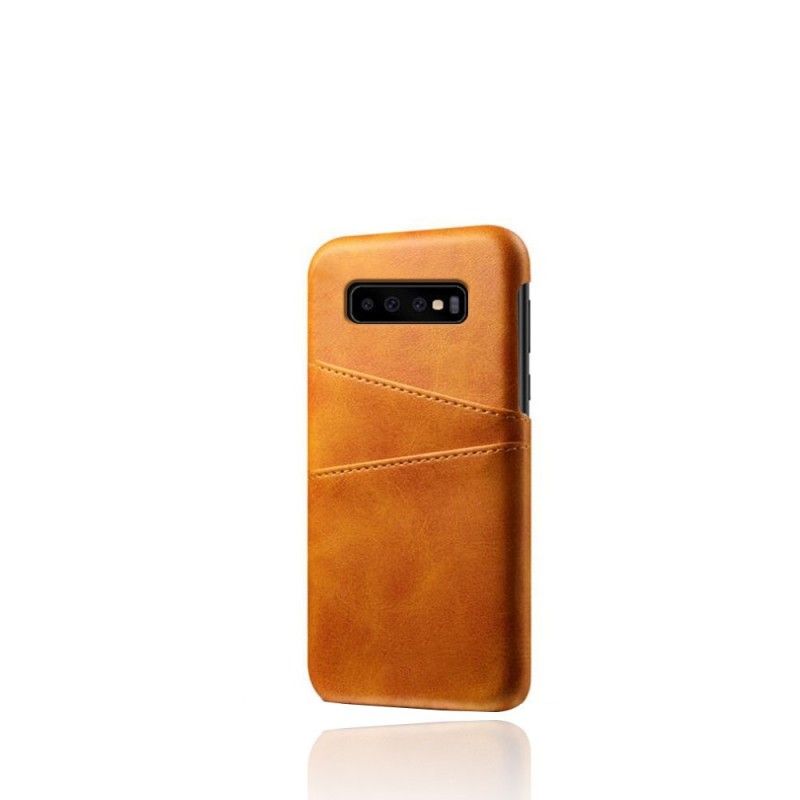 Cover for Samsung Galaxy S10 Sort Kortholder