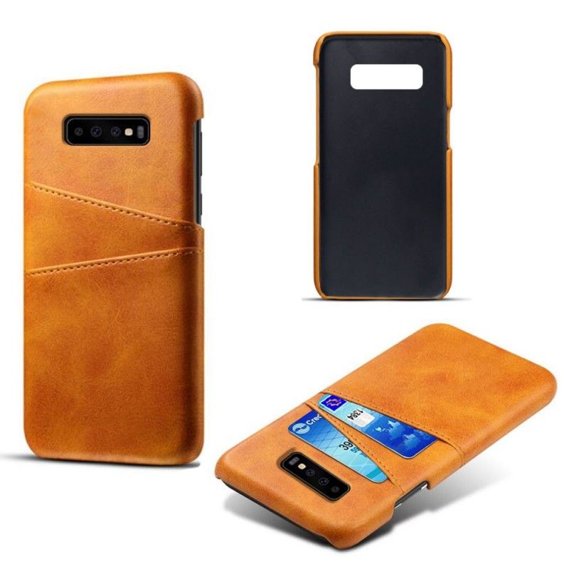 Cover for Samsung Galaxy S10 Sort Kortholder