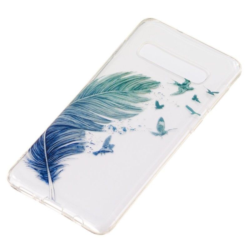 Cover Samsung Galaxy S10 Farvede Fjer