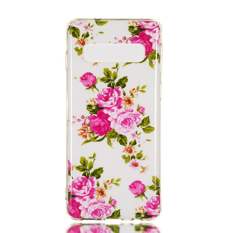 Cover Samsung Galaxy S10 Fluorescerende Frihedsblomster Beskyttelse