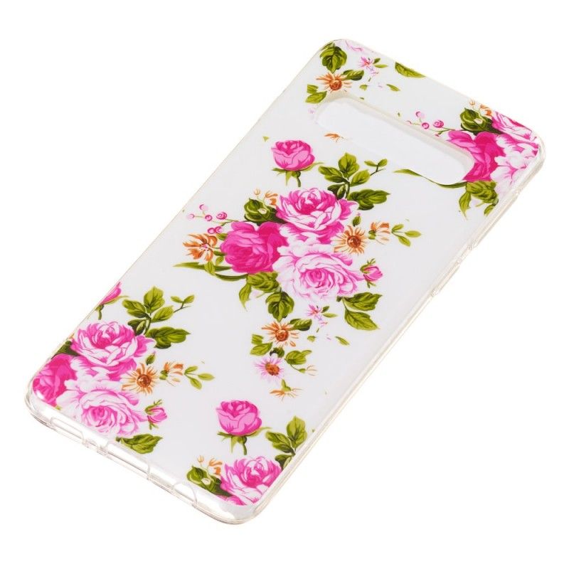 Cover Samsung Galaxy S10 Fluorescerende Frihedsblomster Beskyttelse