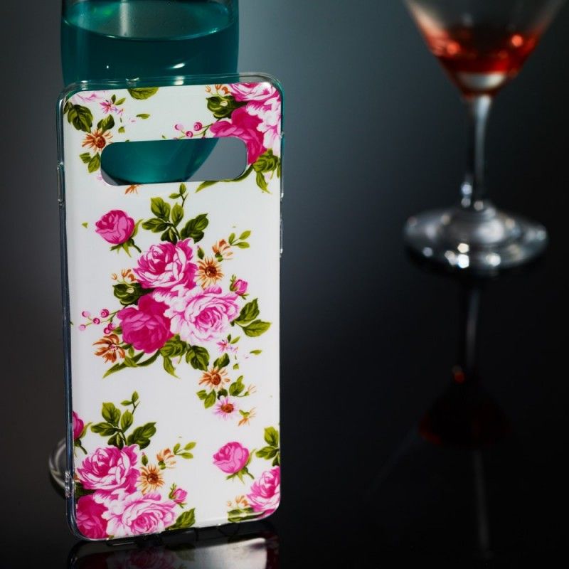 Cover Samsung Galaxy S10 Fluorescerende Frihedsblomster Beskyttelse