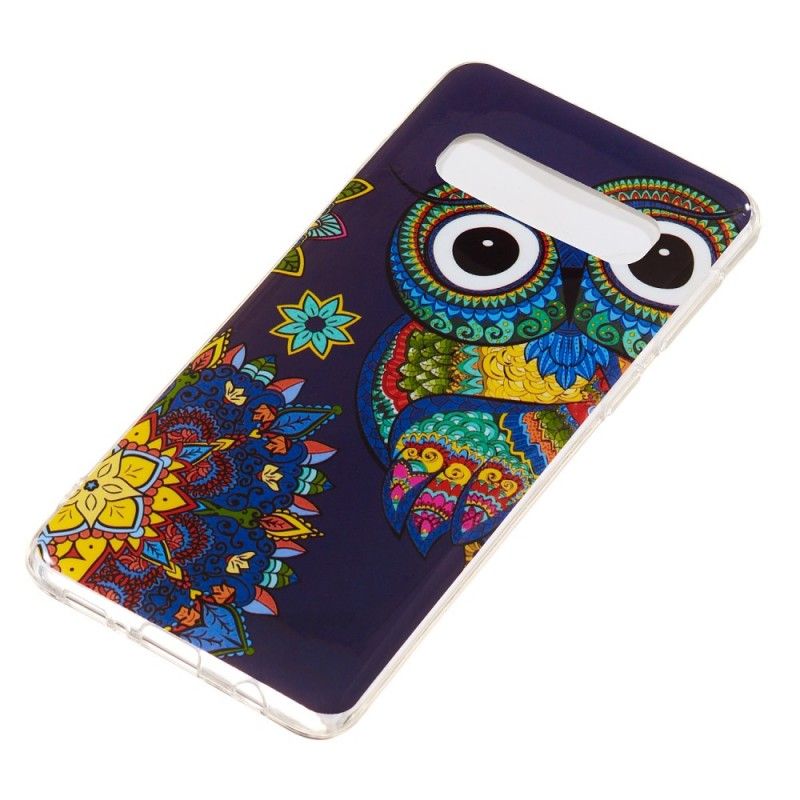 Cover Samsung Galaxy S10 Fluorescerende Mandalaugle Beskyttelse