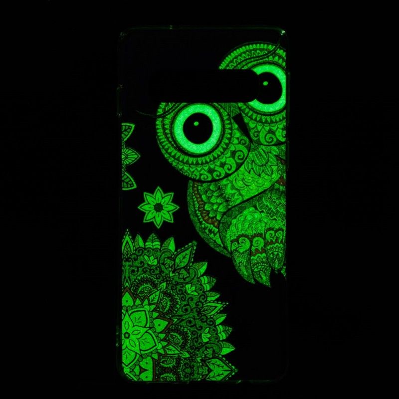 Cover Samsung Galaxy S10 Fluorescerende Mandalaugle Beskyttelse