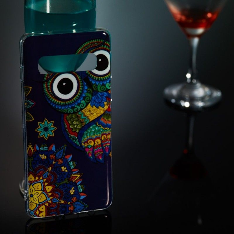 Cover Samsung Galaxy S10 Fluorescerende Mandalaugle Beskyttelse