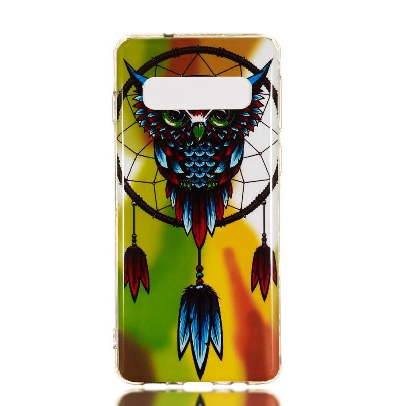 Cover Samsung Galaxy S10 Fluorescerende Ugle Drømmefanger