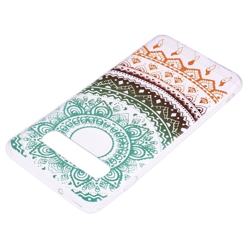 Cover Samsung Galaxy S10 Gennemsigtig Farverig Mandala Original