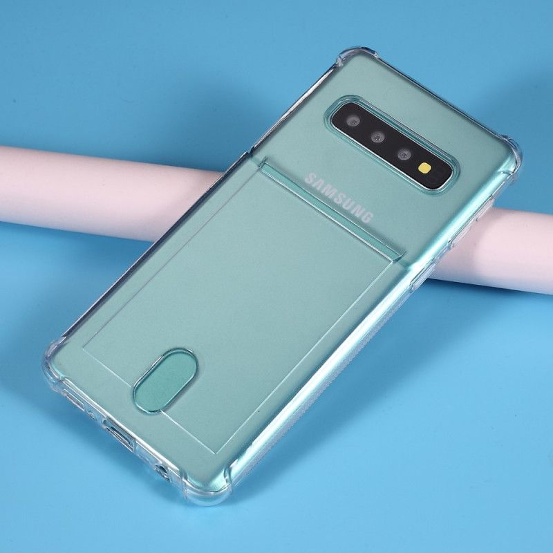 Cover Samsung Galaxy S10 Gennemsigtig Kortholder