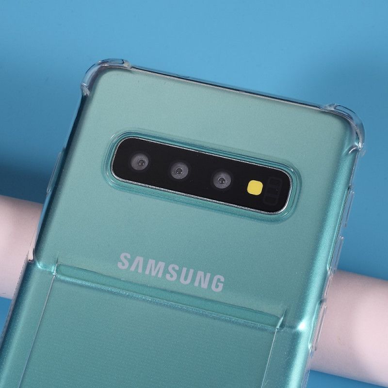 Cover Samsung Galaxy S10 Gennemsigtig Kortholder