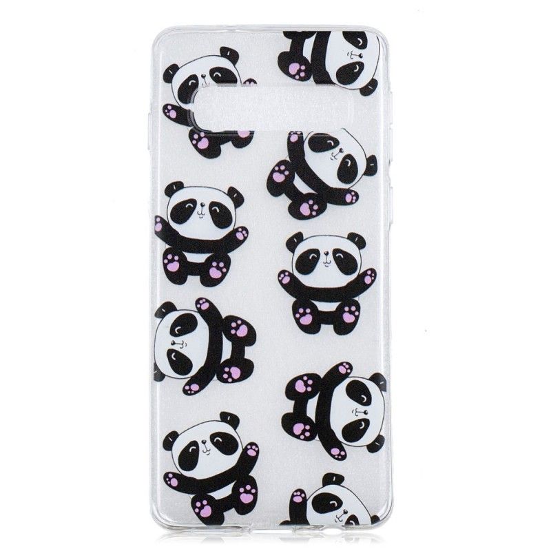 Cover Samsung Galaxy S10 Gennemsigtige Pandaer Har Fu Original