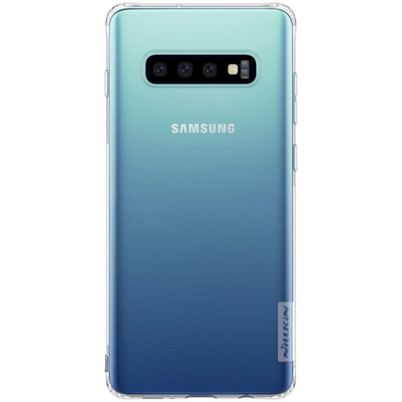 Cover Samsung Galaxy S10 Hvid Gennemsigtig Nillkin