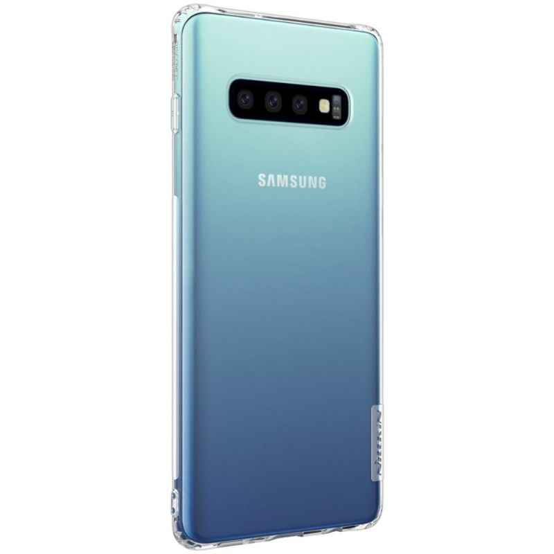 Cover Samsung Galaxy S10 Hvid Gennemsigtig Nillkin