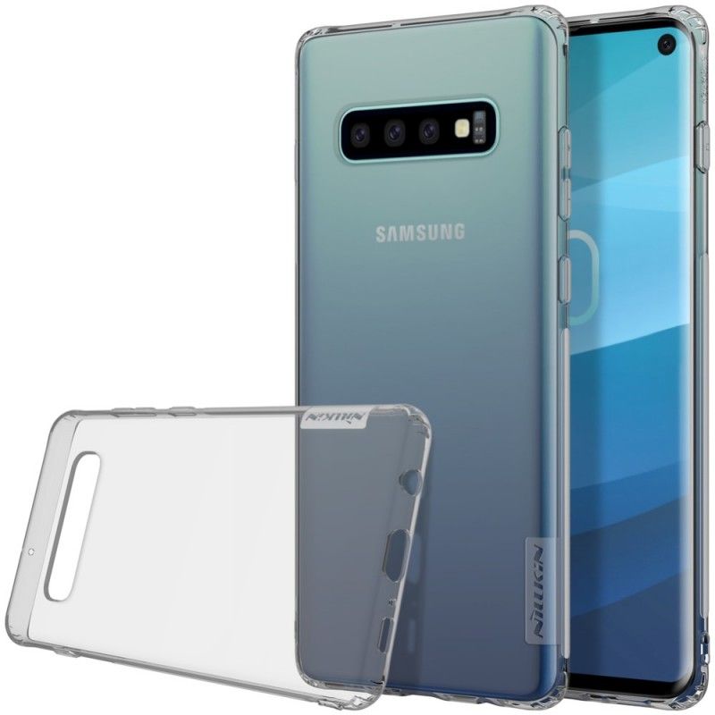 Cover Samsung Galaxy S10 Hvid Gennemsigtig Nillkin