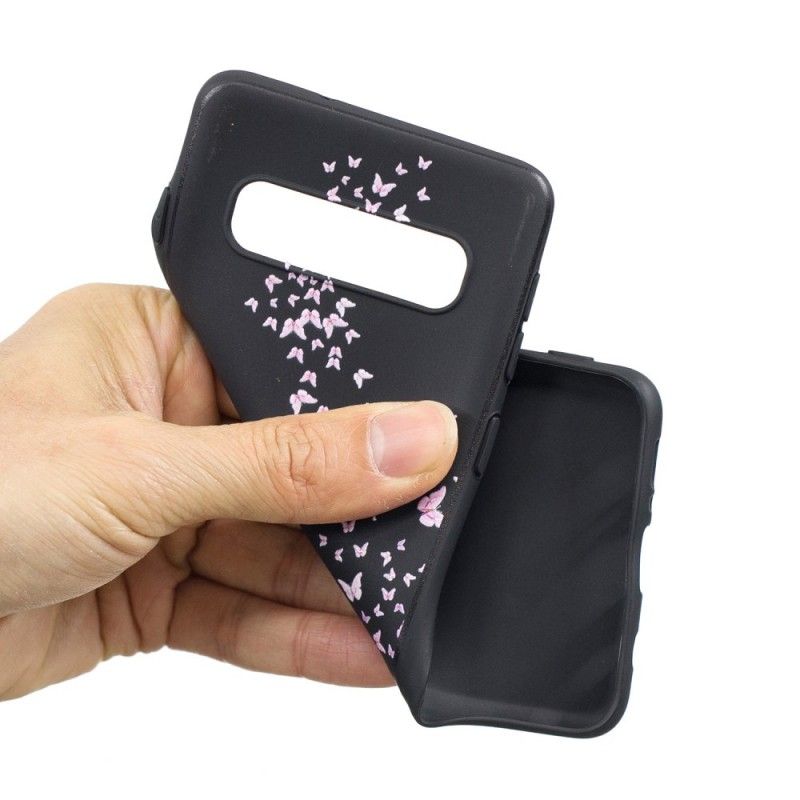 Cover Samsung Galaxy S10 Kvinde Med Et Blomstret Hoved Original