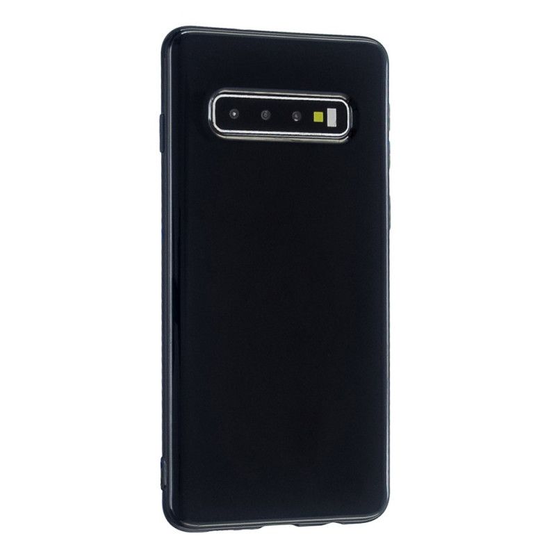 Cover Samsung Galaxy S10 Rød Skinnende Og Smidig