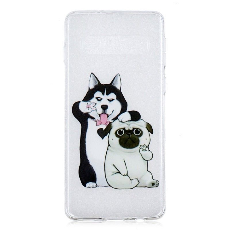 Cover Samsung Galaxy S10 Sjove Hunde