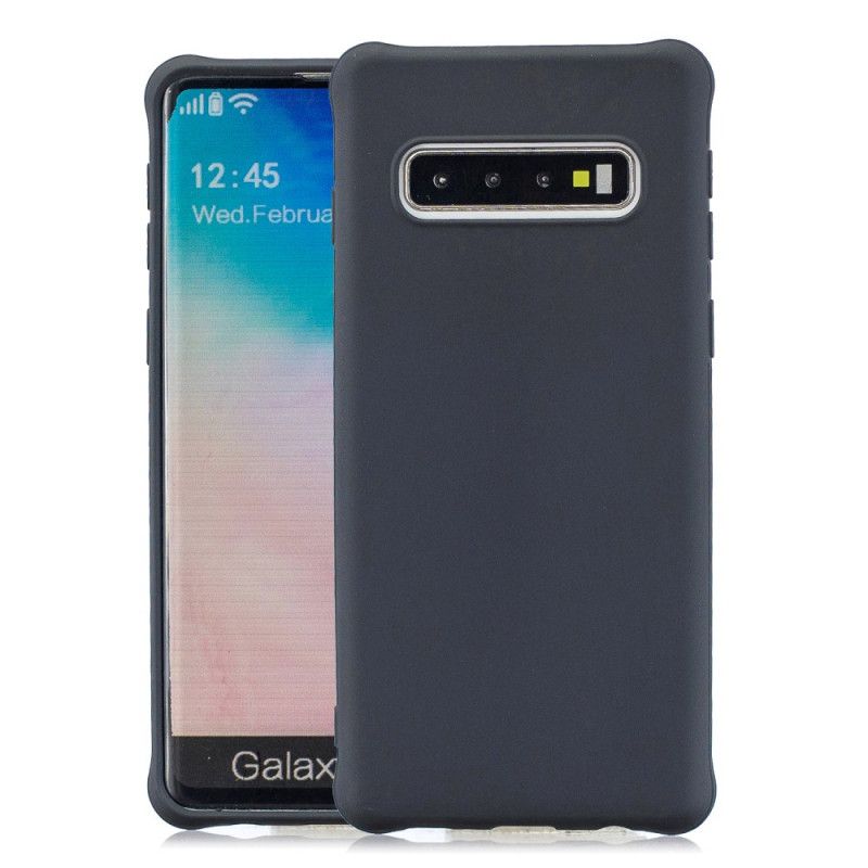 Cover Samsung Galaxy S10 Sort Blød Mat Silikone