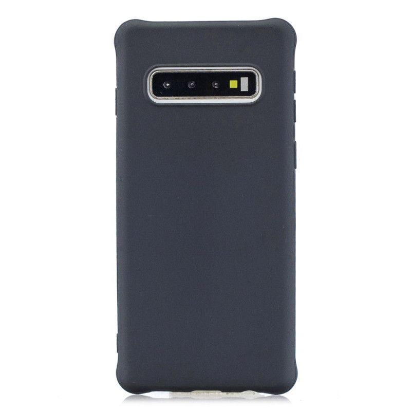 Cover Samsung Galaxy S10 Sort Blød Mat Silikone