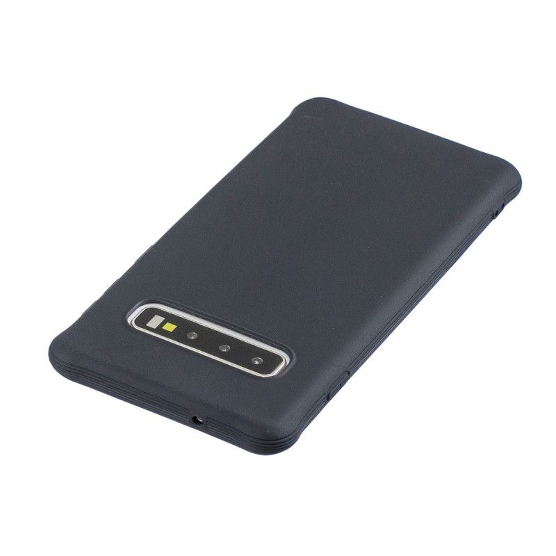 Cover Samsung Galaxy S10 Sort Blød Mat Silikone