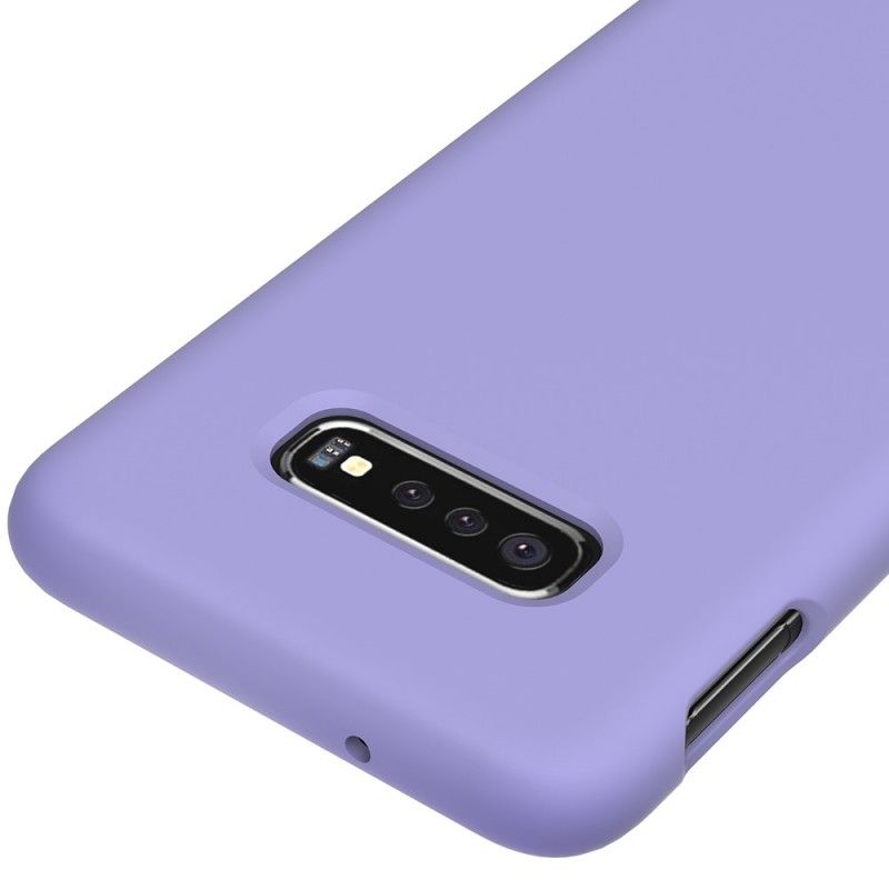 Cover Samsung Galaxy S10 Sort Mat Silikone Beskyttelse