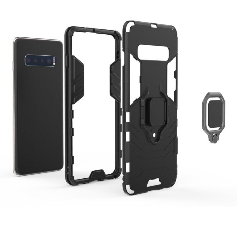 Cover Samsung Galaxy S10 Sort Resistent Ring