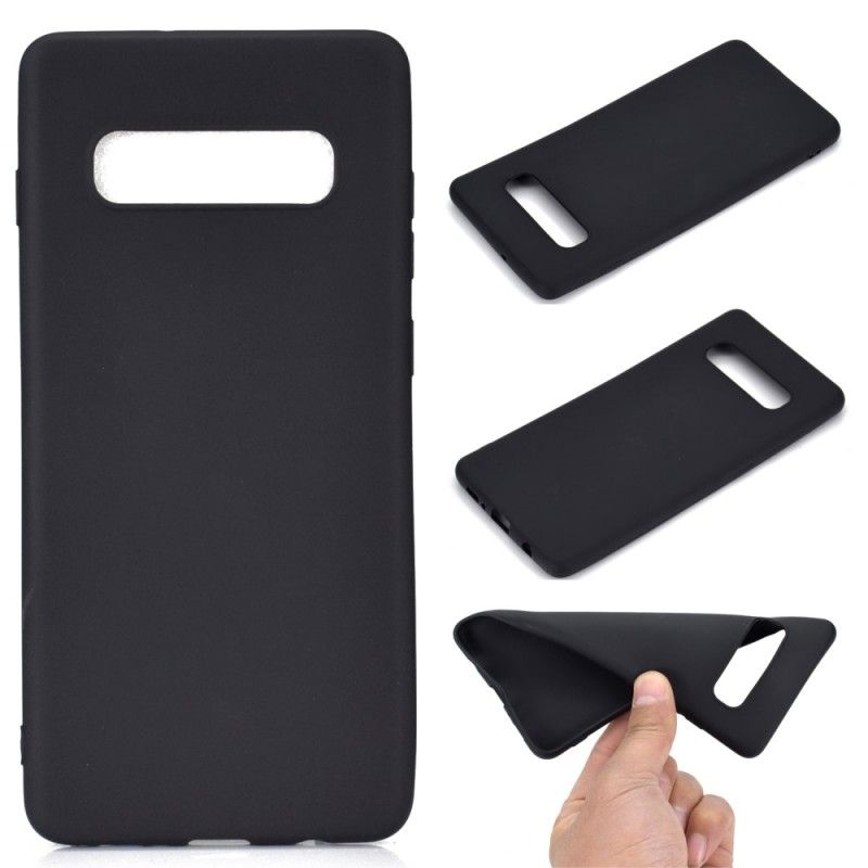 Cover Samsung Galaxy S10 Sort Silikone