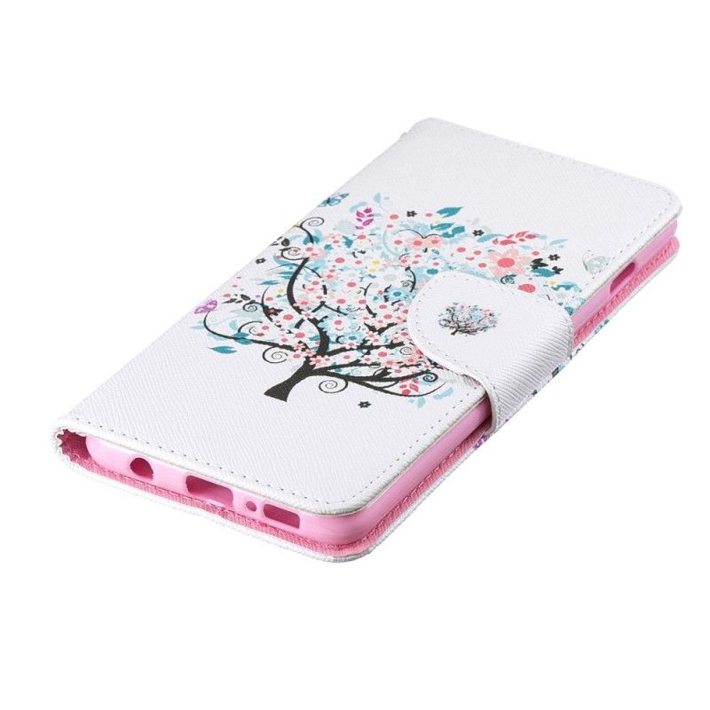 Flip Cover Læder for Samsung Galaxy S10 Blomstret Træ