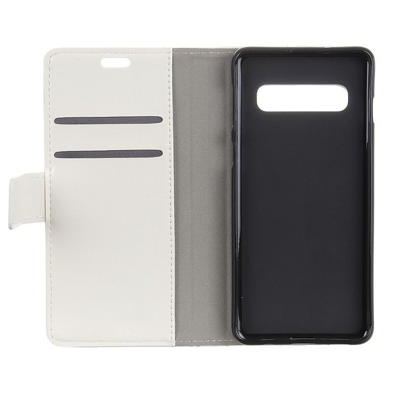 Flip Cover Læder for Samsung Galaxy S10 Sulten Ulv