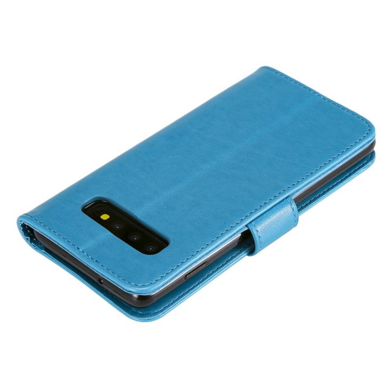 Flip Cover Læder Samsung Galaxy S10 Grå G-Streng Original