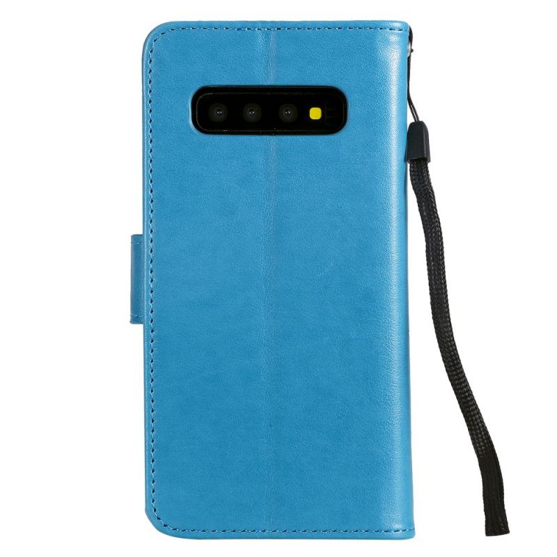 Flip Cover Læder Samsung Galaxy S10 Grå G-Streng Original