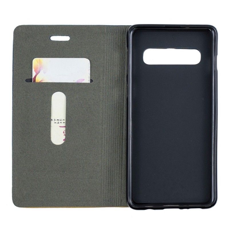 Flip Cover Læder Samsung Galaxy S10 Slotsklud