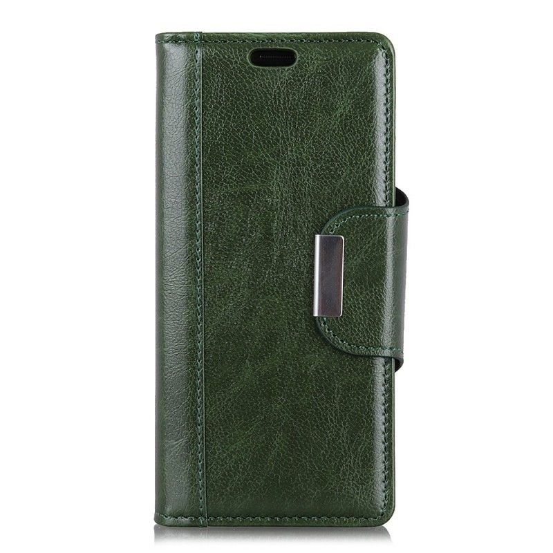 Flip Cover Samsung Galaxy S10 Grøn Kunstlæder Elegance Lukning