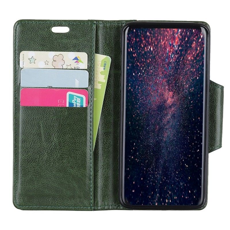 Flip Cover Samsung Galaxy S10 Grøn Kunstlæder Elegance Lukning