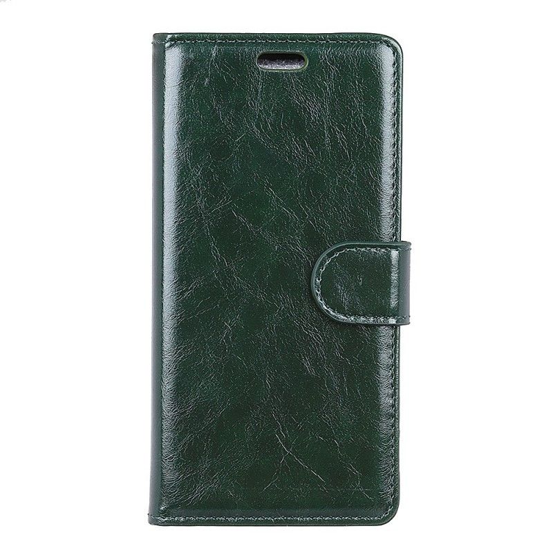 Flip Cover Samsung Galaxy S10 Grøn Skinnende Lædereffekt