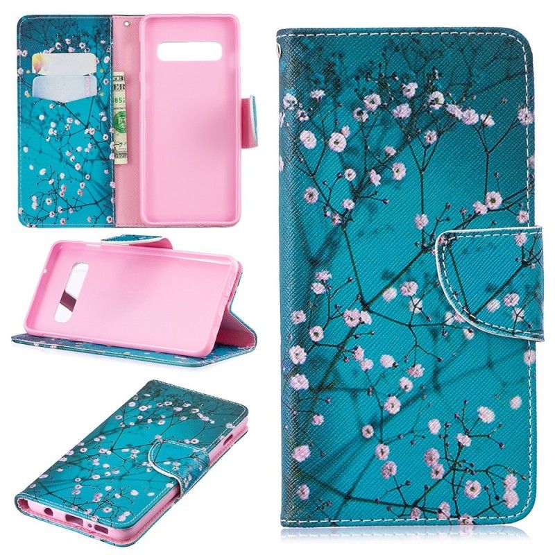 Flip Cover Samsung Galaxy S10 Mobilcover Blomstrende Træ