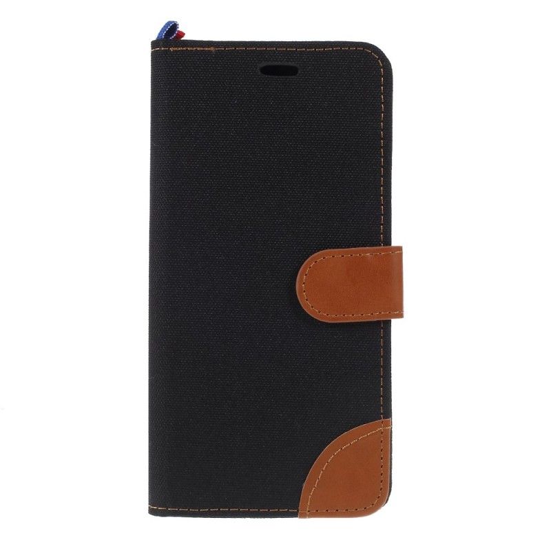 Flip Cover Samsung Galaxy S10 Mobilcover Denim- Og Lædereffekt