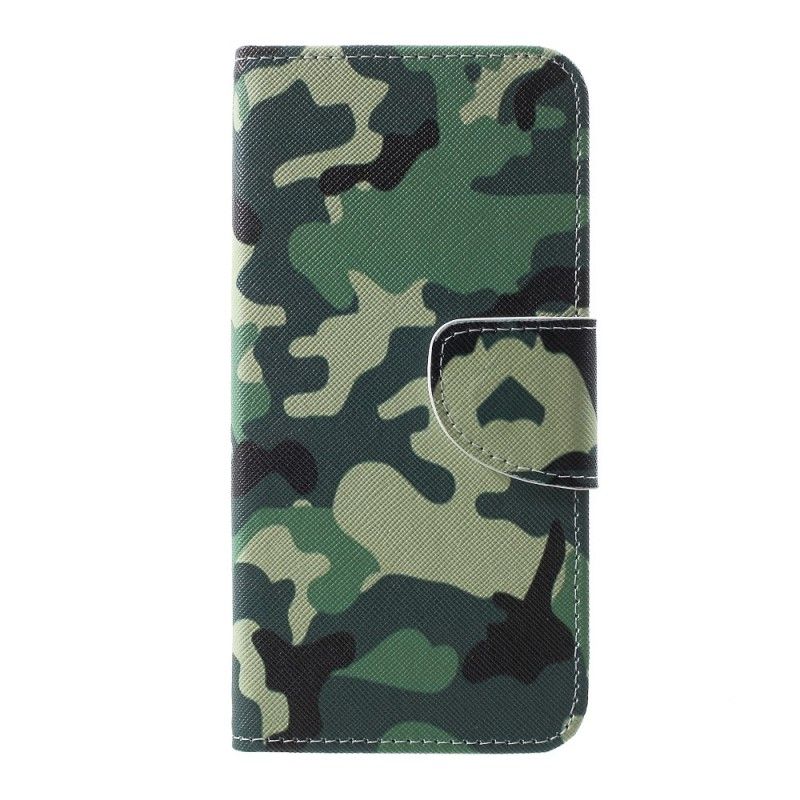 Flip Cover Samsung Galaxy S10 Mobilcover Militær Camouflage