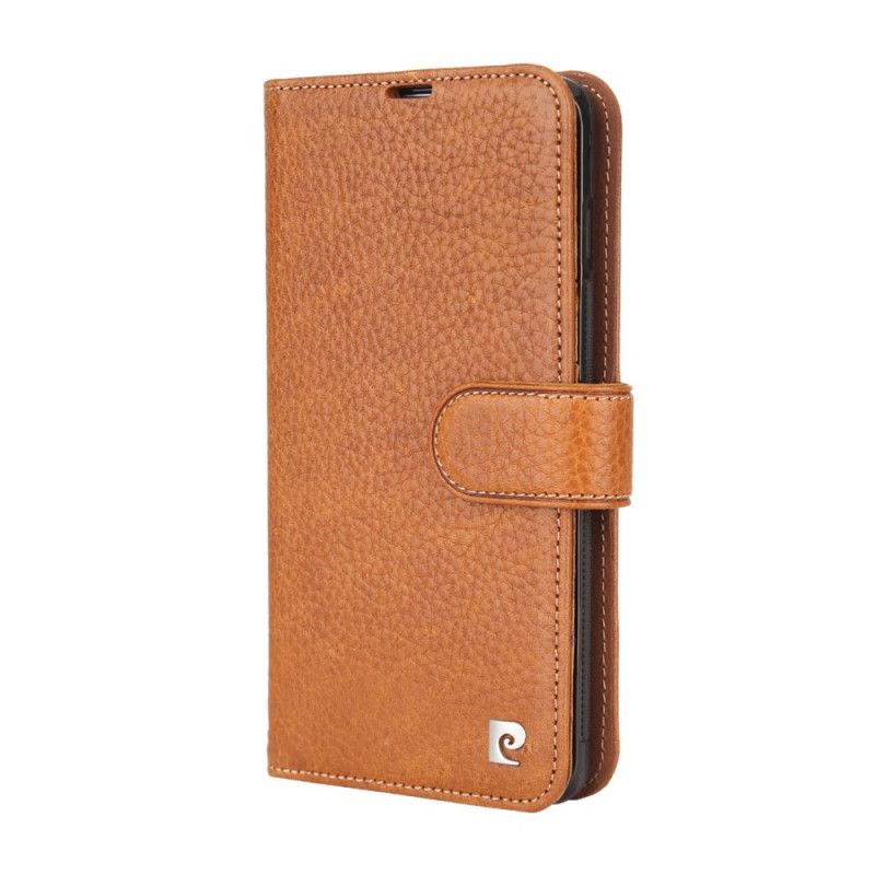 Flip Cover Samsung Galaxy S10 Sort Ægte Pierre Cardin Lychee Læder