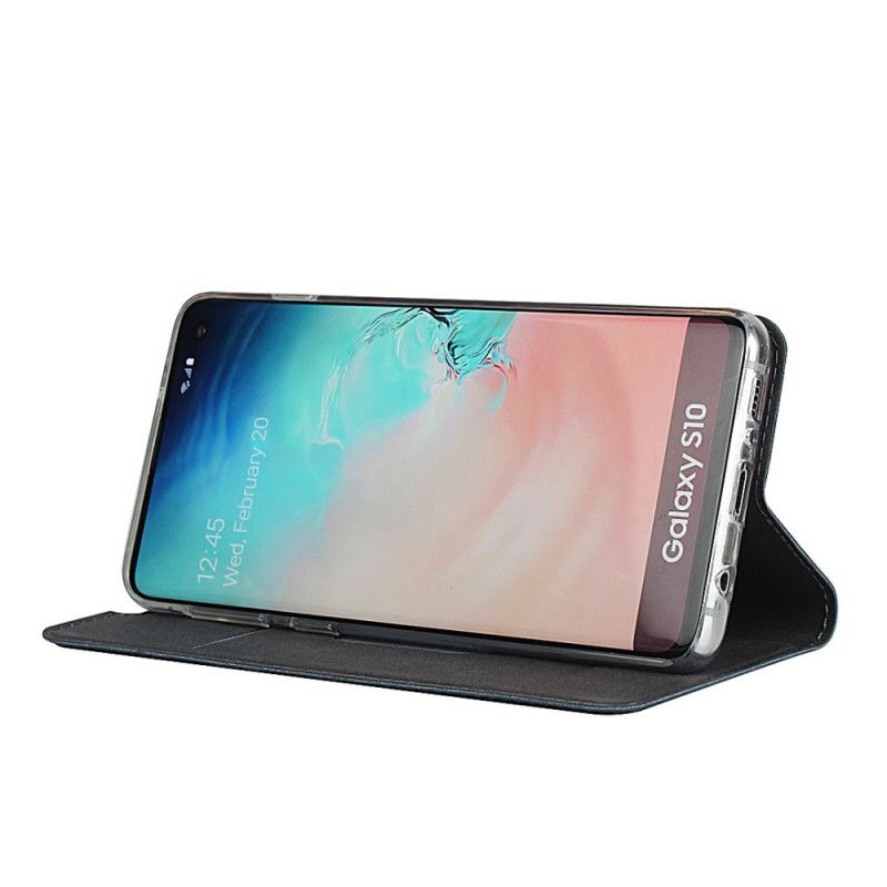 Læder Cover Samsung Galaxy S10 Sort Ultra Finesse