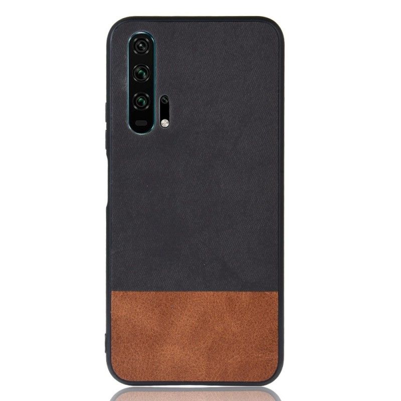 Cover Honor 20 Pro Sort Tofarvet Glat