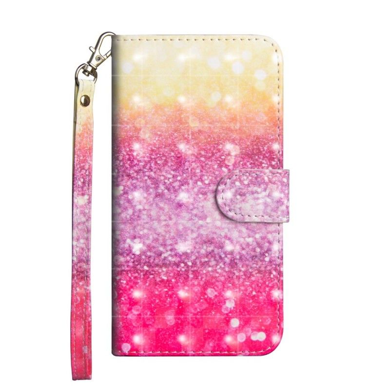 Flip Cover Honor 20 Pro Mobilcover Magenta Glittergradient