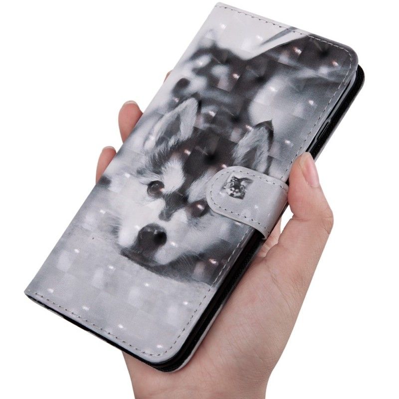 Flip Cover Læder Honor 20 Pro Gustede Hunden