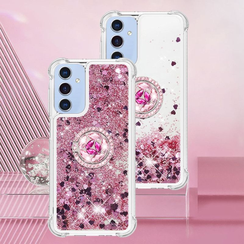 Cover Samsung Galaxy A15 5g Telefon Etui Flydende Glitter Støttering